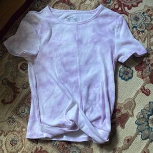 Hollister purple tie dye shirt